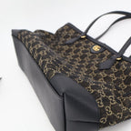 Gucci Ophidia Tote Black GG Jacquard Denim — view 6