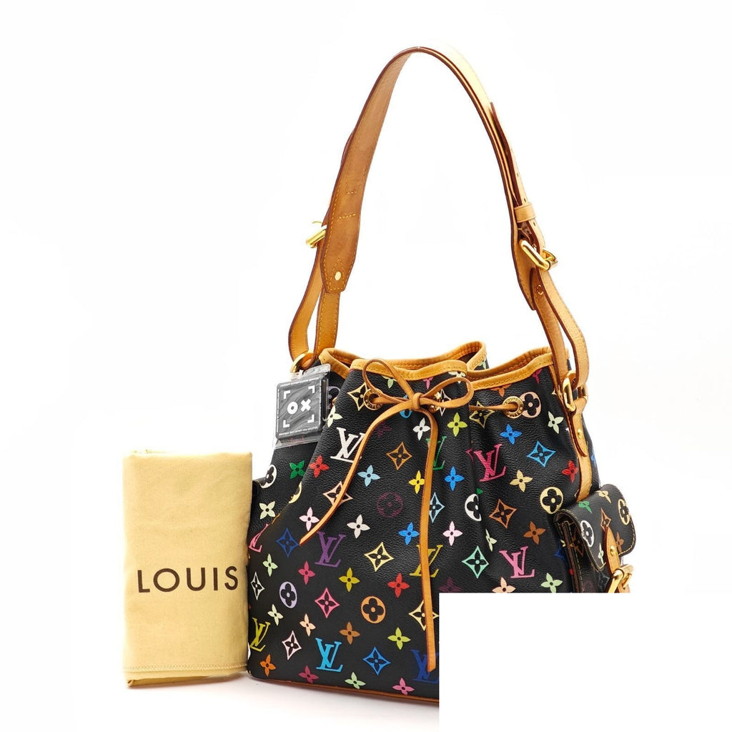 Louis Vuitton Multicolor Petit Noe Bucket Bag Colorful Black