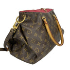 Louis Vuitton Handbag Monogram Pallas MM Brown Rose 2-Way — view 2