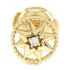 Christian Dior Earrings Rose Devan Small 0000 Star Circle Round — view 2