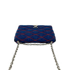 Louis Vuitton Maltage Quilted Denim Turnlock Chain Shoulder Bag Blue — view 4