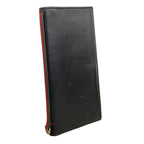 Gucci Long Bill Holder Sherry Line Leather Black Silver Wallet — view 2
