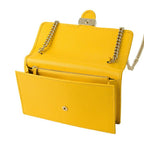 Gucci Shoulder Bag Dollar Calf Yellow — view 4