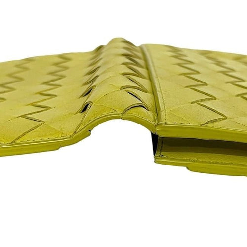 Bottega Veneta Bifold Long Wallet Yellow Cassette — view 2