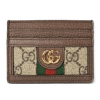 Gucci Card Case Business Holder Beige Brown 96 iwg
