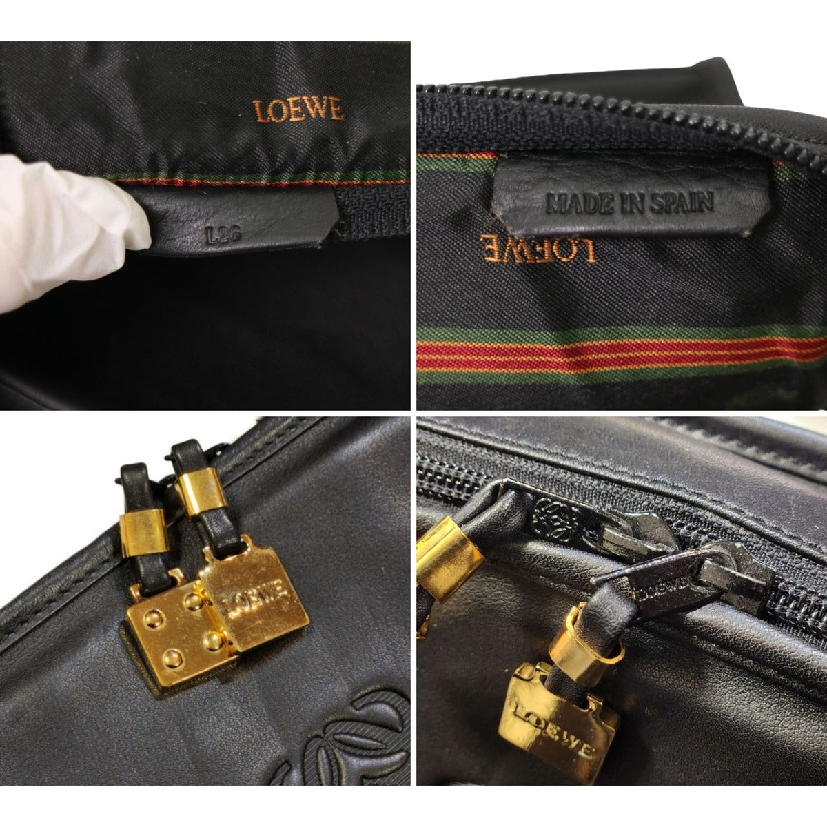 Loewe Anagram Leather Clutch Second — view 9