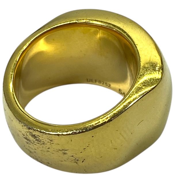 Celine Triomphe Ring Accessories Jewelry Logo GP Gold Size 54 — view 8