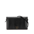 Gucci Swing Wallet Shoulder Bag Black Leather