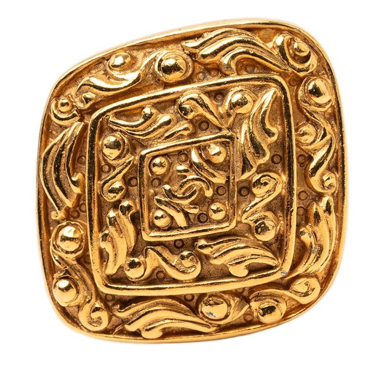 Chanel CC Logo Gold Plated