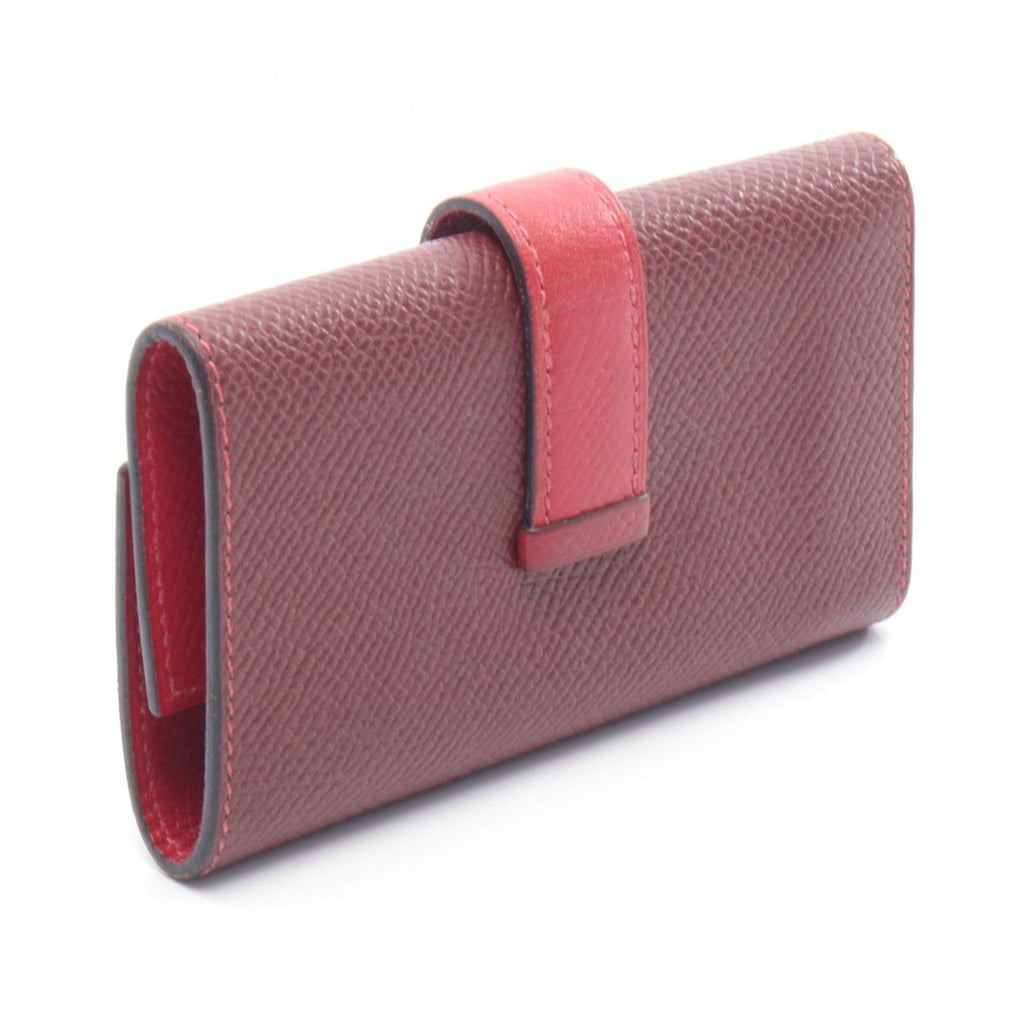 Hermes Key Case Bearn Rouge Ash Casac Leather Calf Holder Bold Red — view 2