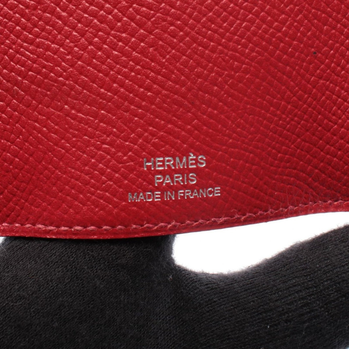 Hermes Key Case Bearn Rouge Ash Casac Leather Calf Holder Bold Red — view 4