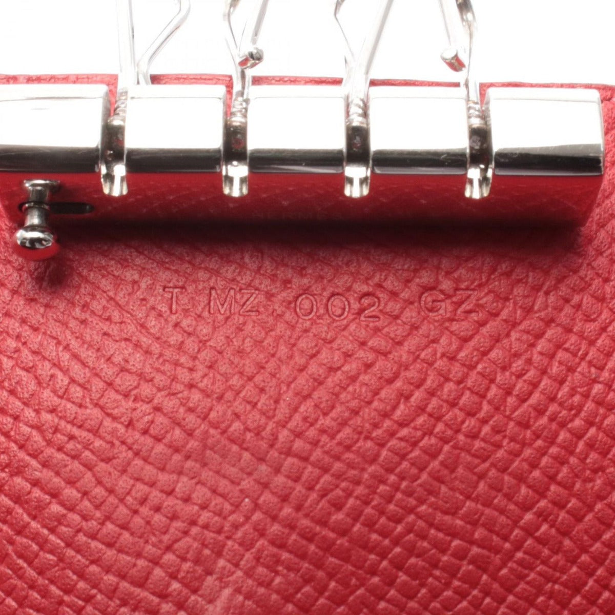 Hermes Key Case Bearn Rouge Ash Casac Leather Calf Holder Bold Red — view 5