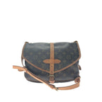 Louis Vuitton Shoulder Bag Monogram Saumur 30 Brown