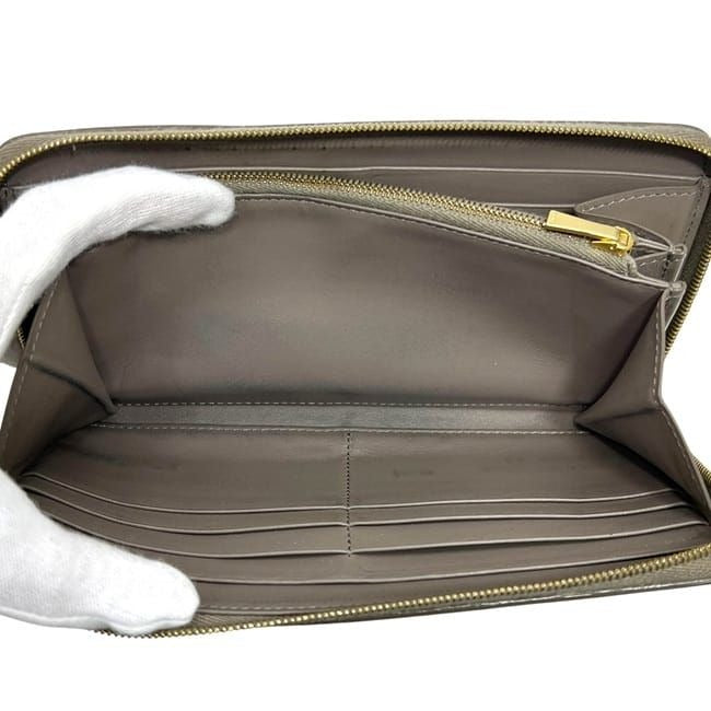Celine Round Zipper Long Wallet Large Zip Gray — view 6