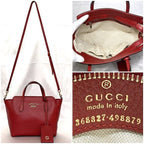 Gucci 2 way Bag Red Leather — view 4