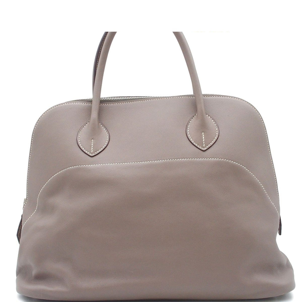 Hermes Bolide Rela 35 Etain Silver Sikkim Handbag