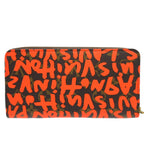 Louis Vuitton Monogram Graffiti Zippy Wallet Orange 0081 — view 3