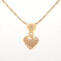 Christian Dior CD Logo Necklace GP With Rhinestones
