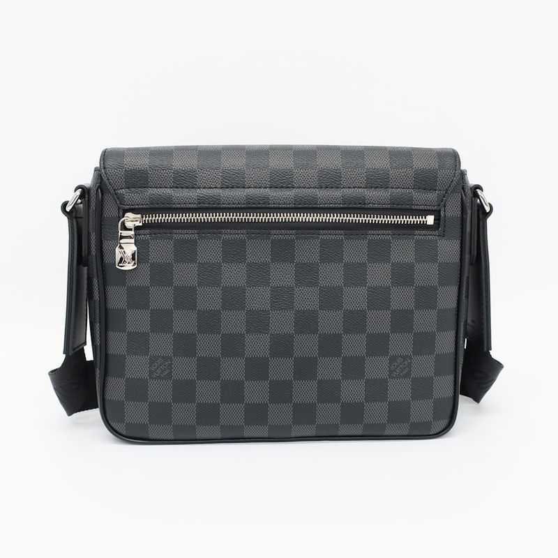 Louis Vuitton District PM Damier Graphite Shoulder Bag Black — view 3