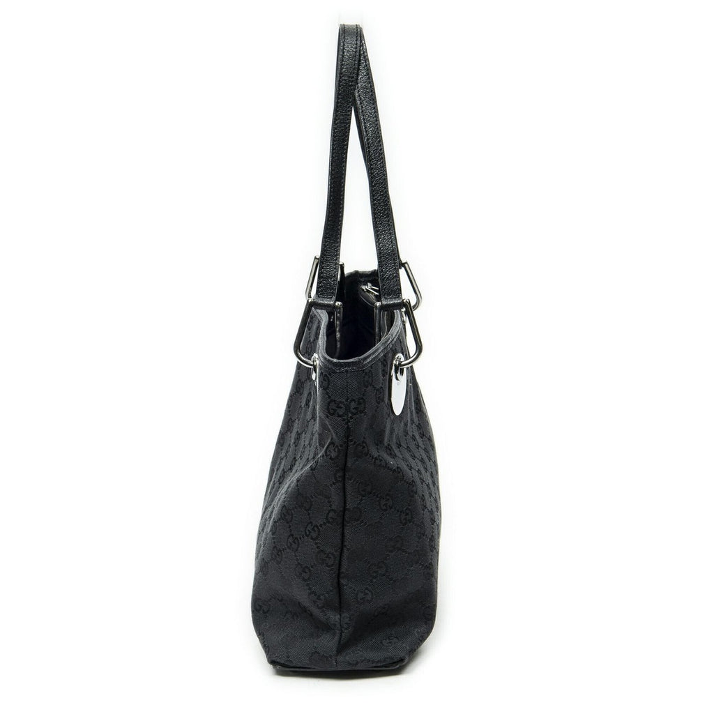 Gucci Eclipse Tote Black GG Canvas — view 3