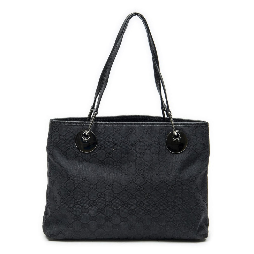 Gucci Eclipse Tote Black GG Canvas — view 5