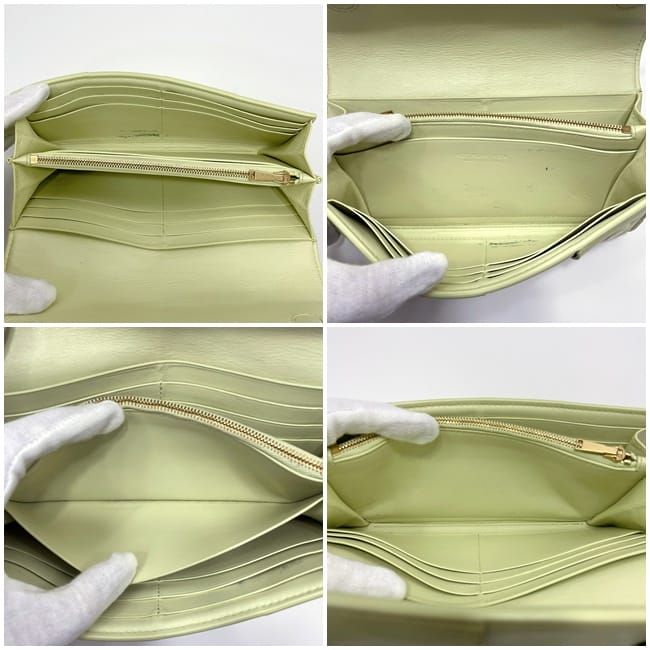 Bottega Veneta Bifold Long Wallet Light Yellow Cassette — view 5