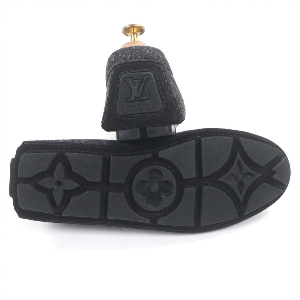 Louis Vuitton LV Driver Line Moccasins Monogram Denim Slip on Driving — view 5