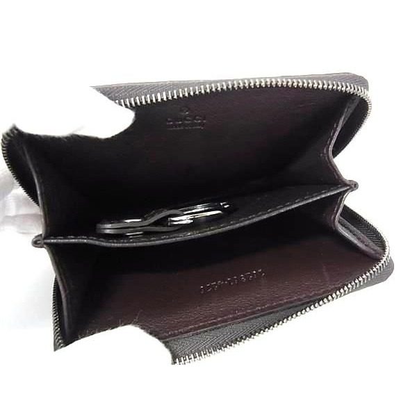 Gucci Guccissima Leather Coin Purse Brown — view 3