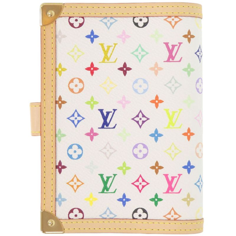Louis Vuitton Agenda PM Monogram Multicolor Canvas Bronze Handbook Cover — view 3