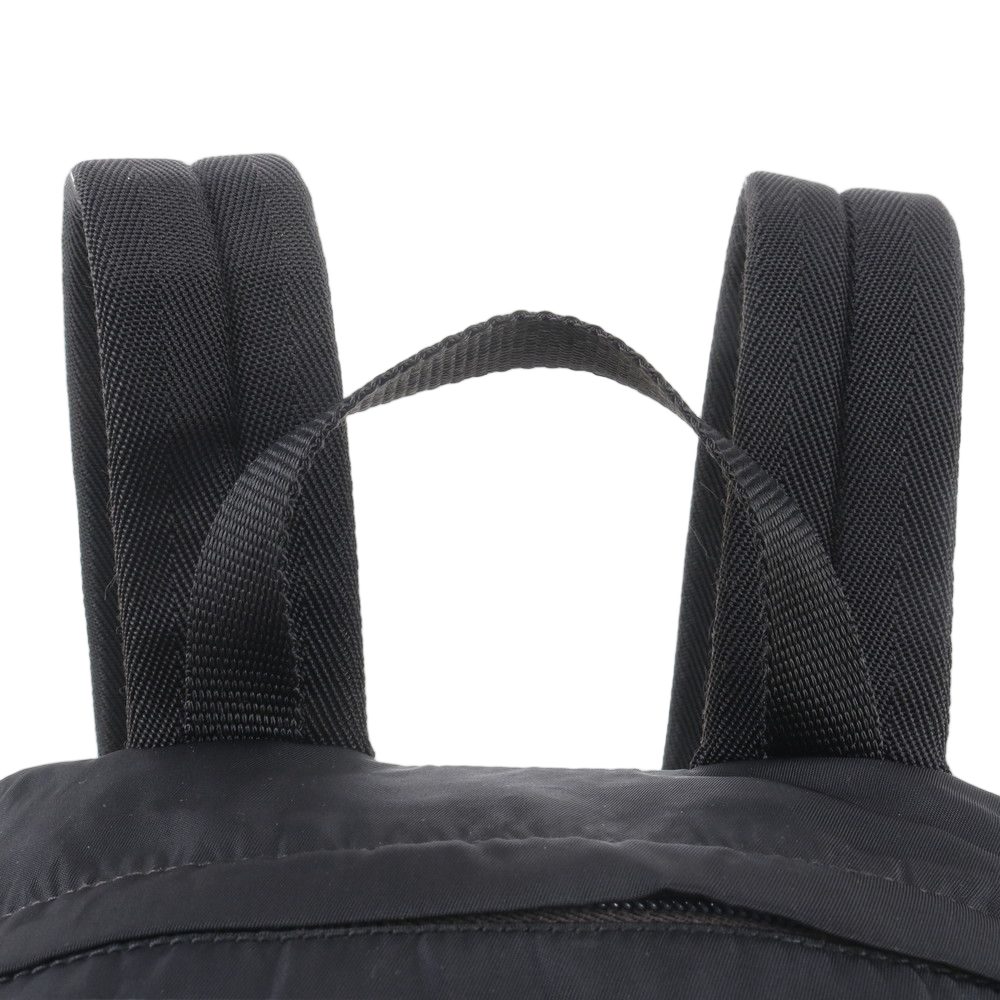 Prada Tessuto Nylon Triangle Logo Backpack Black — view 2