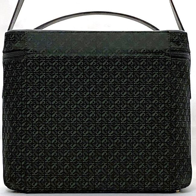 Loewe 2-Way Shoulder Bag Black Green — view 4