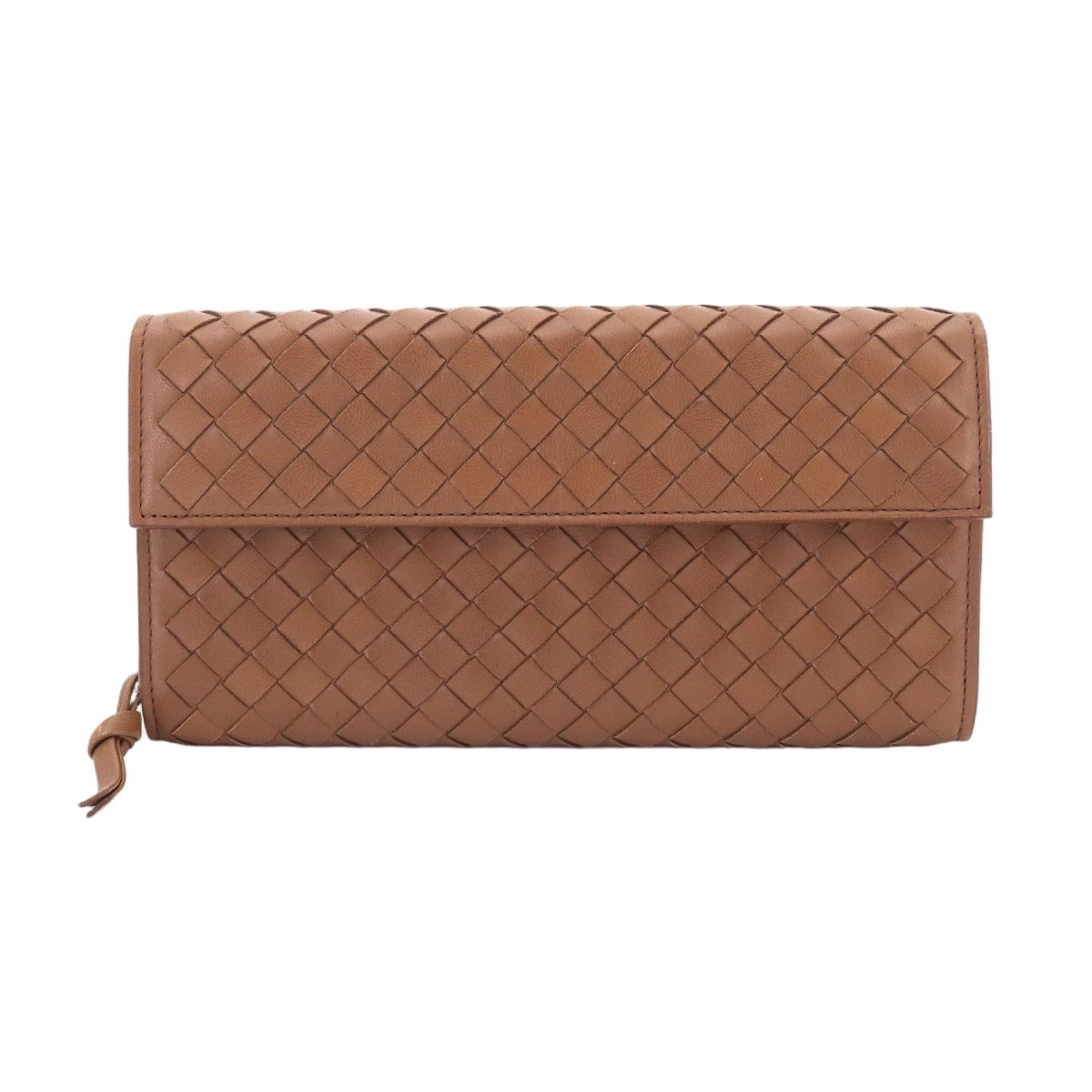 Bottega Veneta Intrecciato Bifold Wallet Leather Brown
