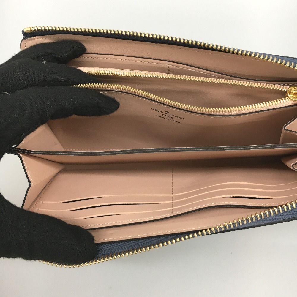 Louis Vuitton Long Wallet Portefeuille Comet Navy — view 9