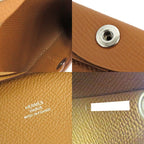 Hermes Bastia Gold Veau Epsom Coin Case 2019 Brown — view 9