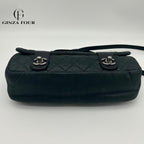 Chanel 2-Way Leather Lame Messenger Bag — view 5