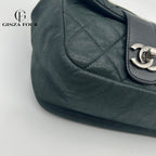 Chanel 2-Way Leather Lame Messenger Bag — view 8