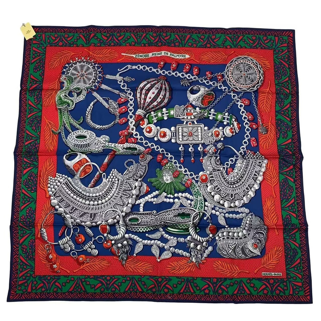 Hermes Carre 90 Large Scarf Silk Zenobie Reine de Palmyre Queen of Palmyra — view 2