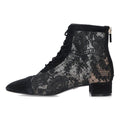 Dior Naughtily-d Flower Lace Short Boots 37.5 Black