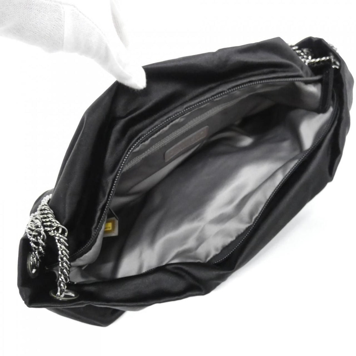 Chanel Shoulder Bag Silk — view 7