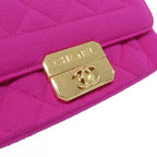 Chanel Shoulder Bag Canvas Gold — view 6