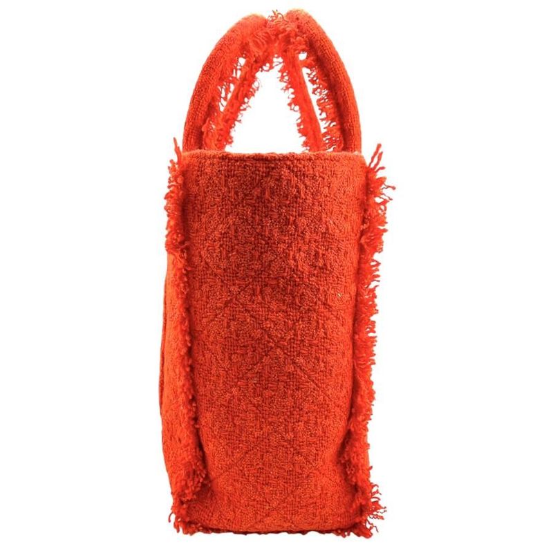 Chanel Tweed Tote Bag Zip Shopping Gold Hardware — view 3