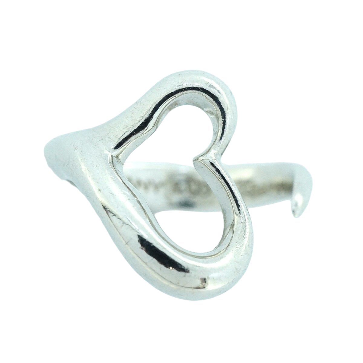 Tiffany & Co Ring Open Heart 925 Sterling Silver — view 2