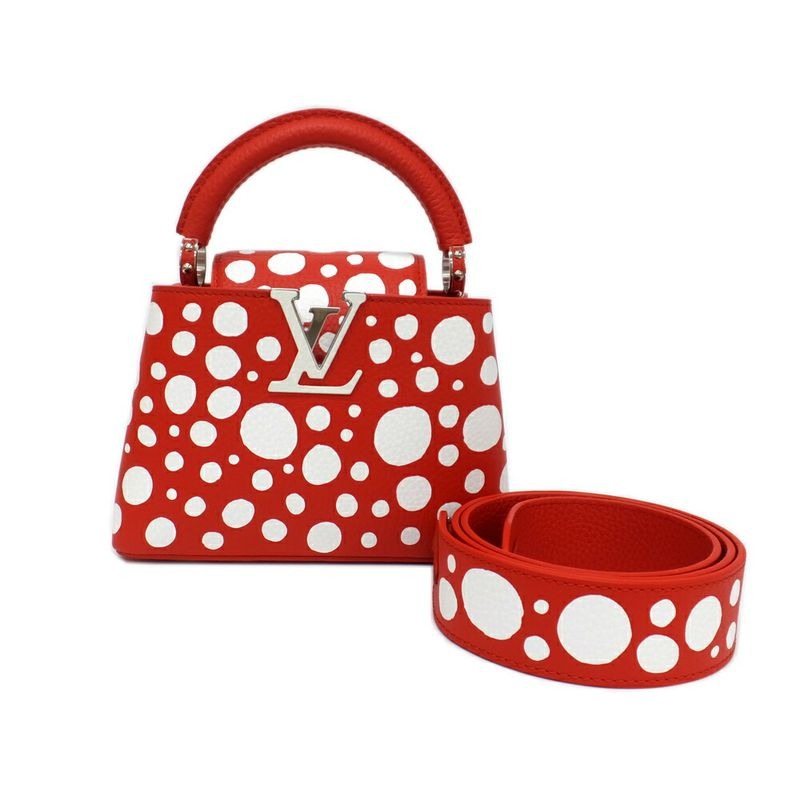 Louis Vuitton Lvyk Capucines Mini Red Infinity Yayoi