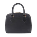 Louis Vuitton Epi Blanc Hand Bag Noir Leather Epi Sablon