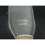 Fendi Strap You Fur and Leather Shoulder for Bag Beige
