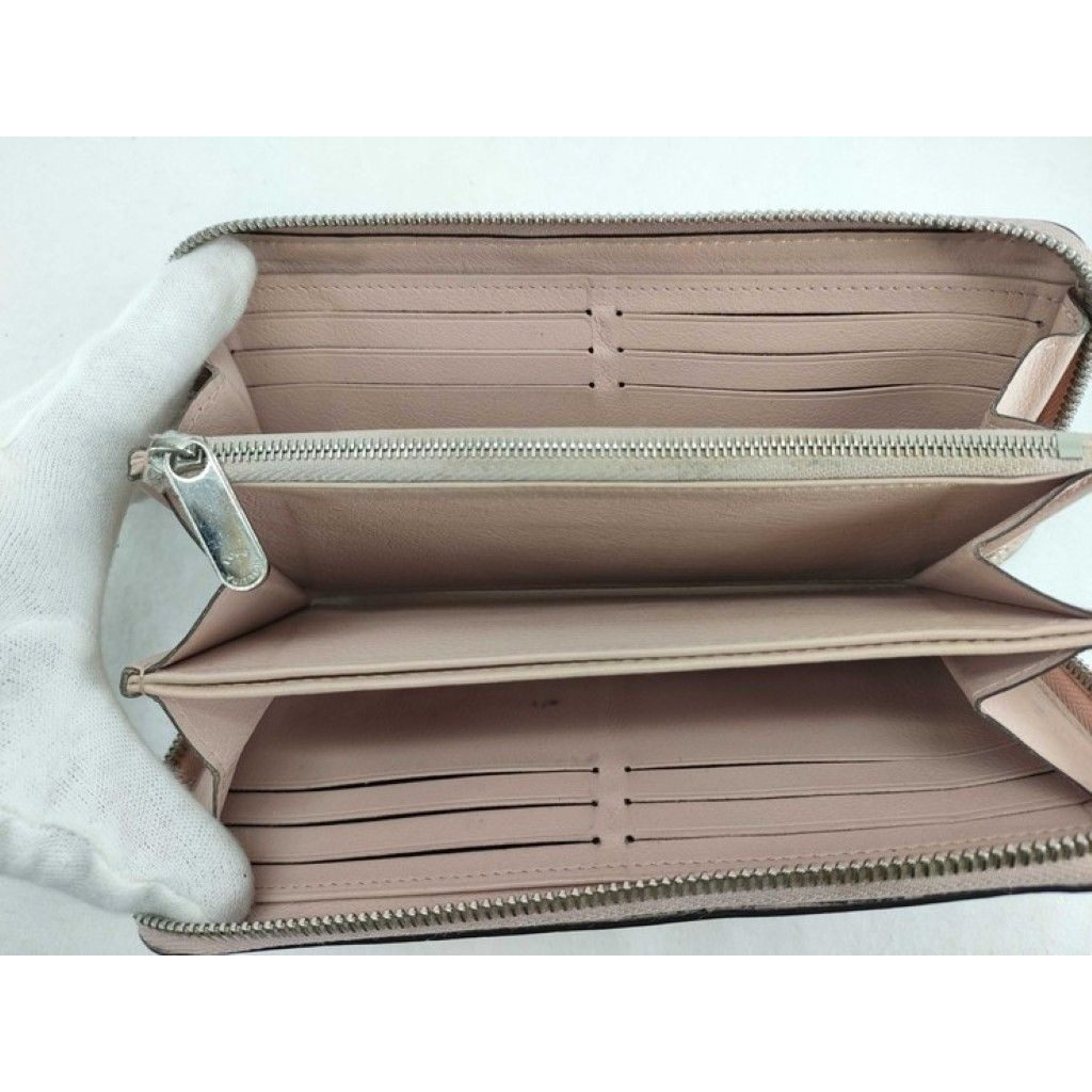 Louis Vuitton Wallet Zippy Jasmine Pink Mahina Zip Around Silver — view 5