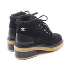 Chanel Boots CC Logo Suede Leather — view 2