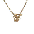Saint Laurent Cassandra Necklace Metal Gold