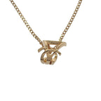 Saint Laurent Cassandra Necklace Metal Gold