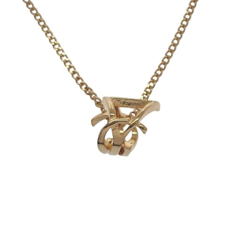 Saint Laurent Cassandra Necklace Metal Gold